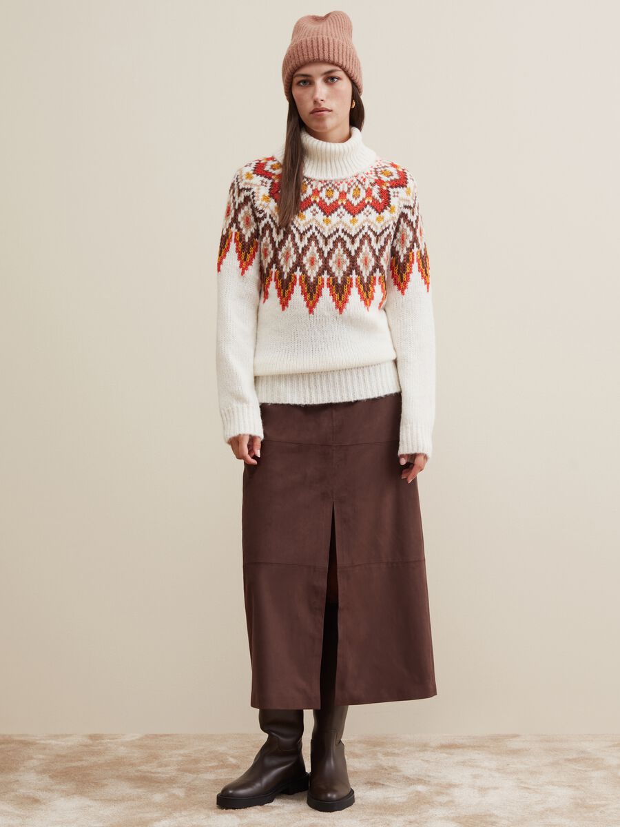 Pullover con disegno norvegese jacquard_1