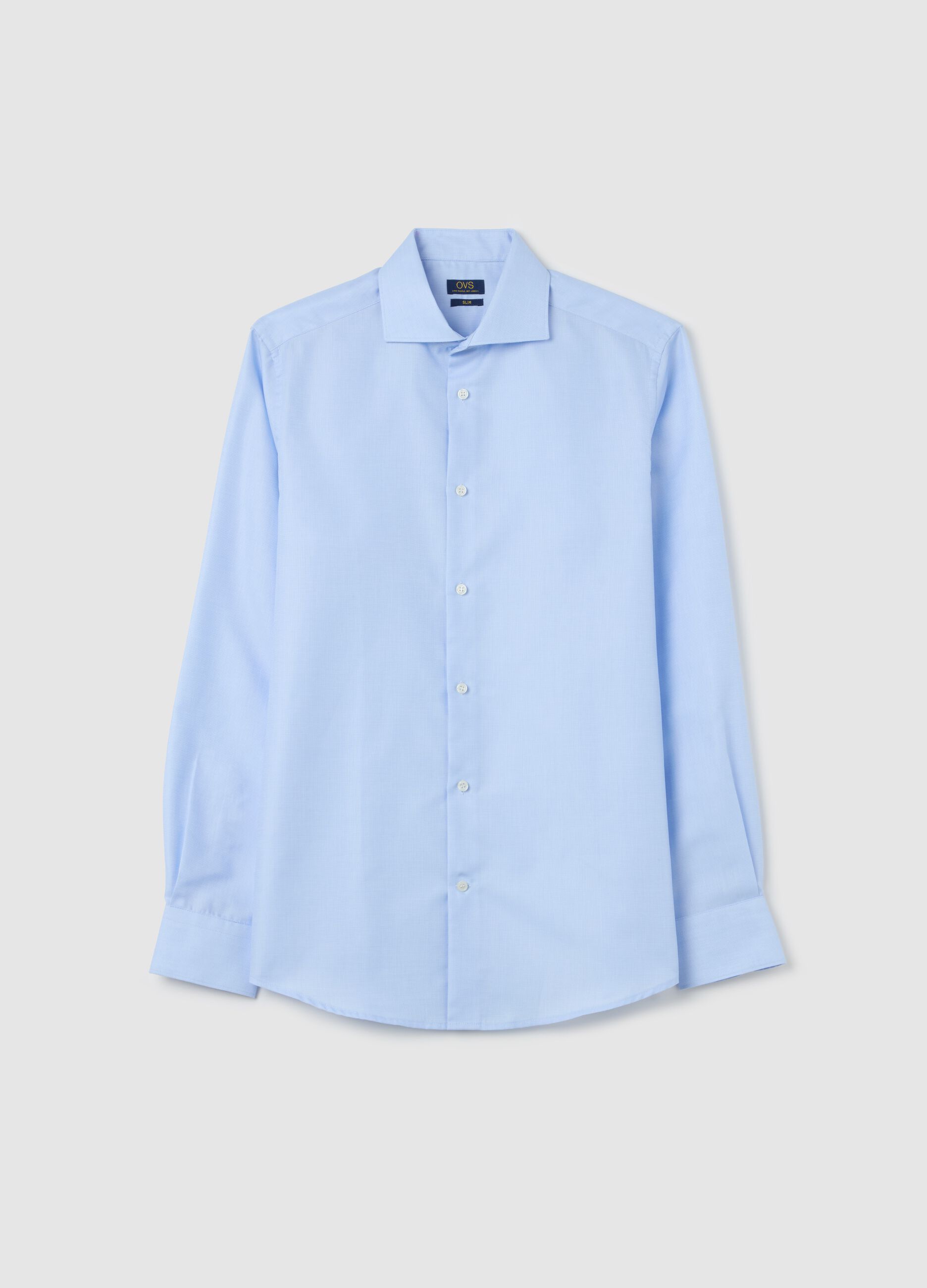Slim-fit easy-iron shirt