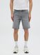 Men&rsquo;s grey regular fit shorts in 100% cotton_1