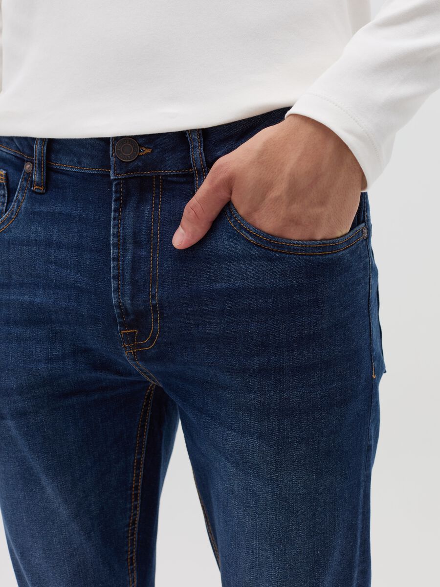 Jeans super skinny fit con scoloriture_2