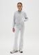 Girls' grey cotton slim fit leggings_0