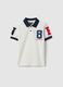 Children's white pure cotton regular fit polo_0