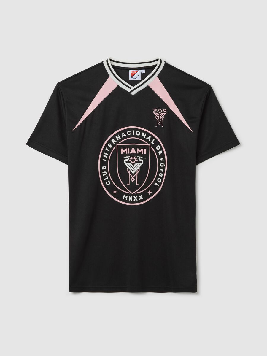Black T-shirt with pink Club Internacional De Fùtbol Miami details_4