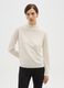 White regular fit high-neck sweater_0