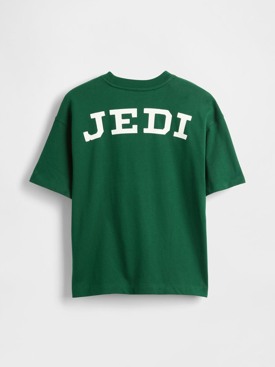 Green Cotton T-shirt with Print_1