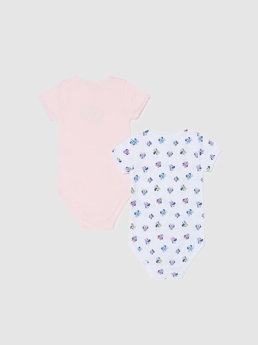 Two-pack cotton bodysuits with Mickey Mouse and Figaro print_1