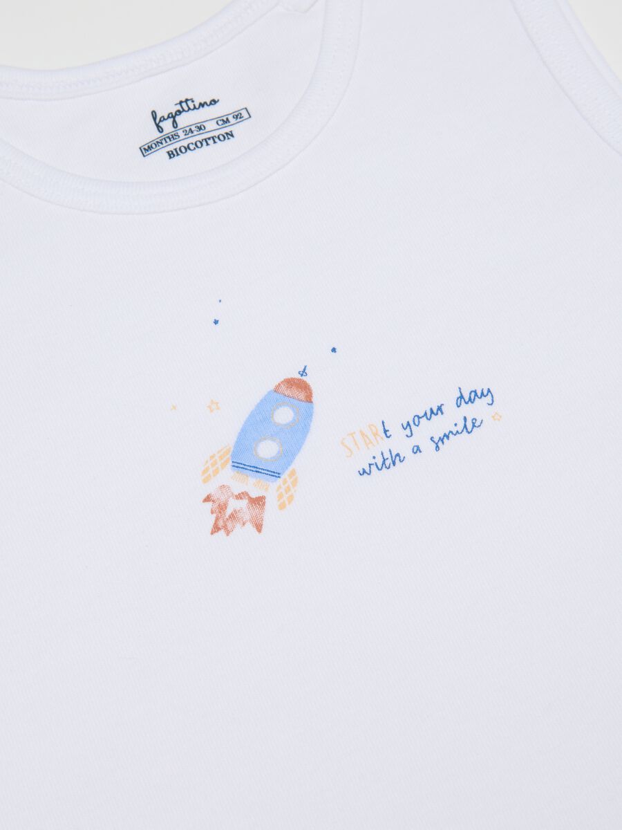 Kids' Multicoloured Pure Cotton Tank Top Pack_3