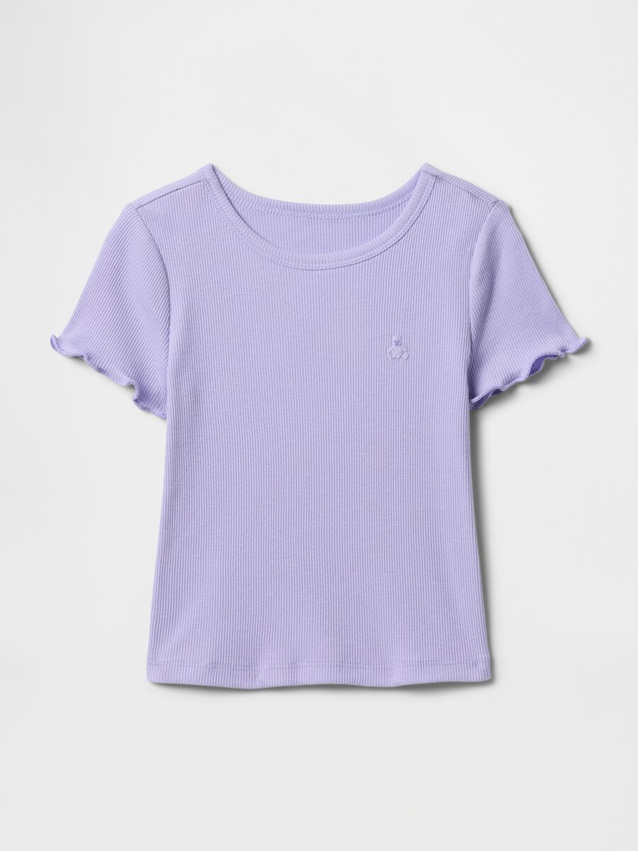 Lilac Short Sleeve Cotton T-shirt GAP Kids_0