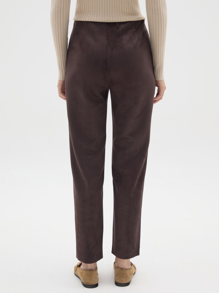 Brown Slim Fit Leggings_2
