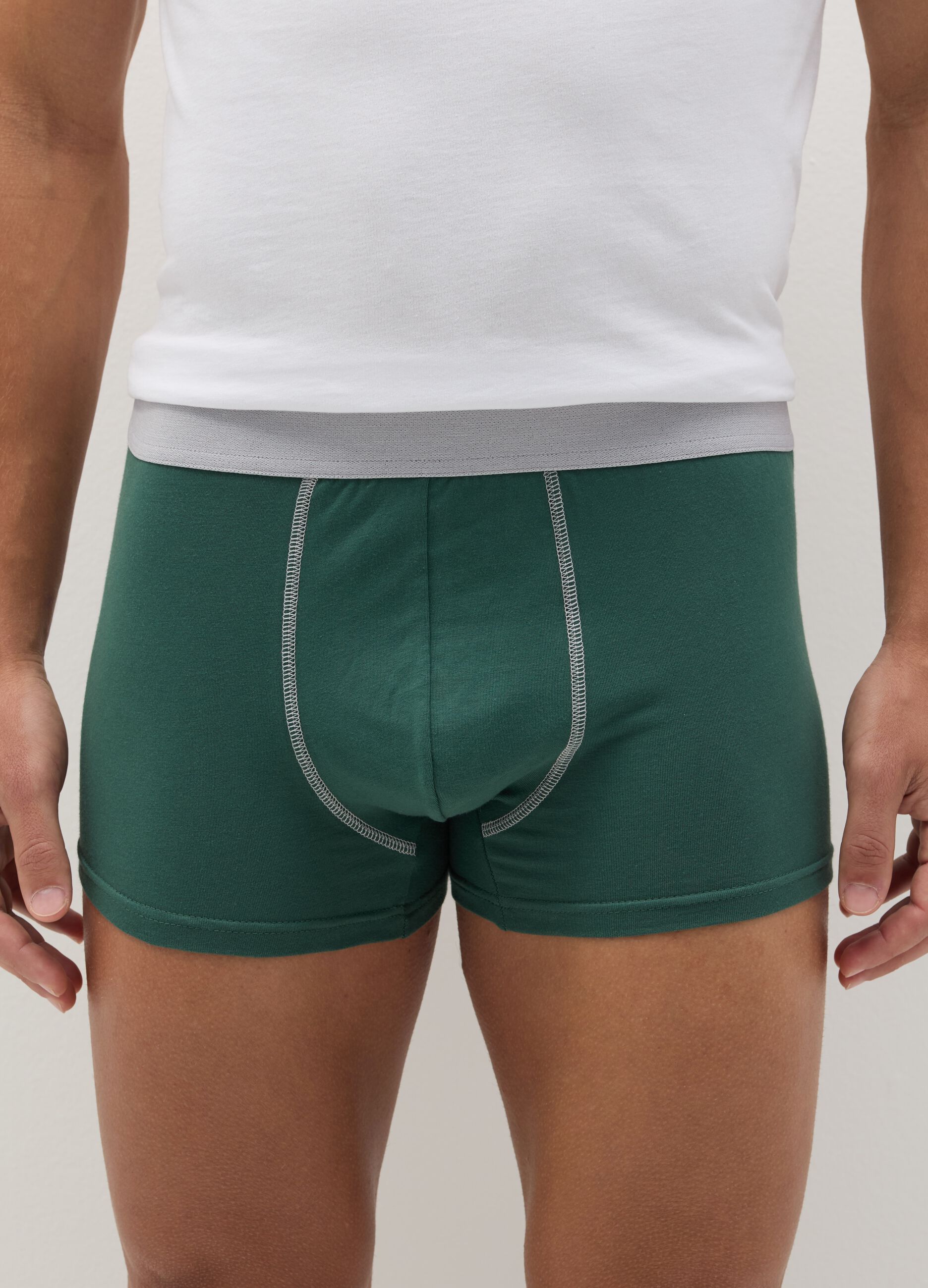 Three-pack boxer shorts with micro pattern