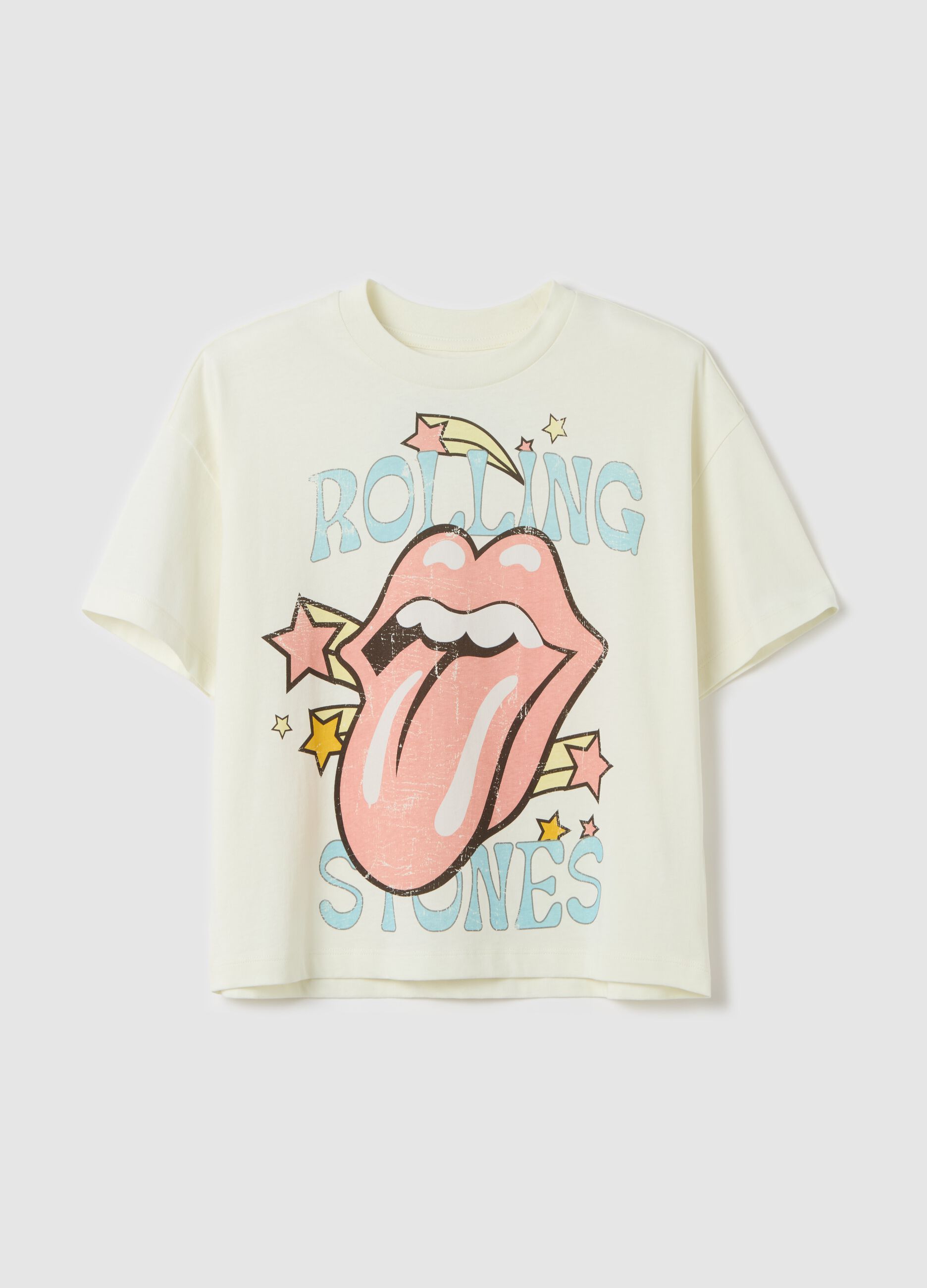 T-shirt with Rolling Stones print