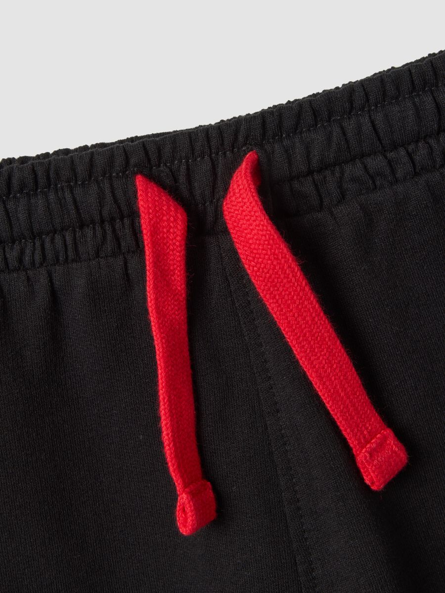 Red pure cotton set with top and shorts for baby boy, regular fit_2