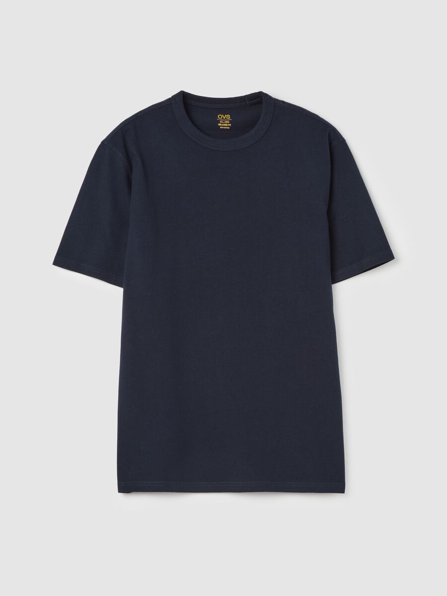 Cotton T-shirt with round neck_4