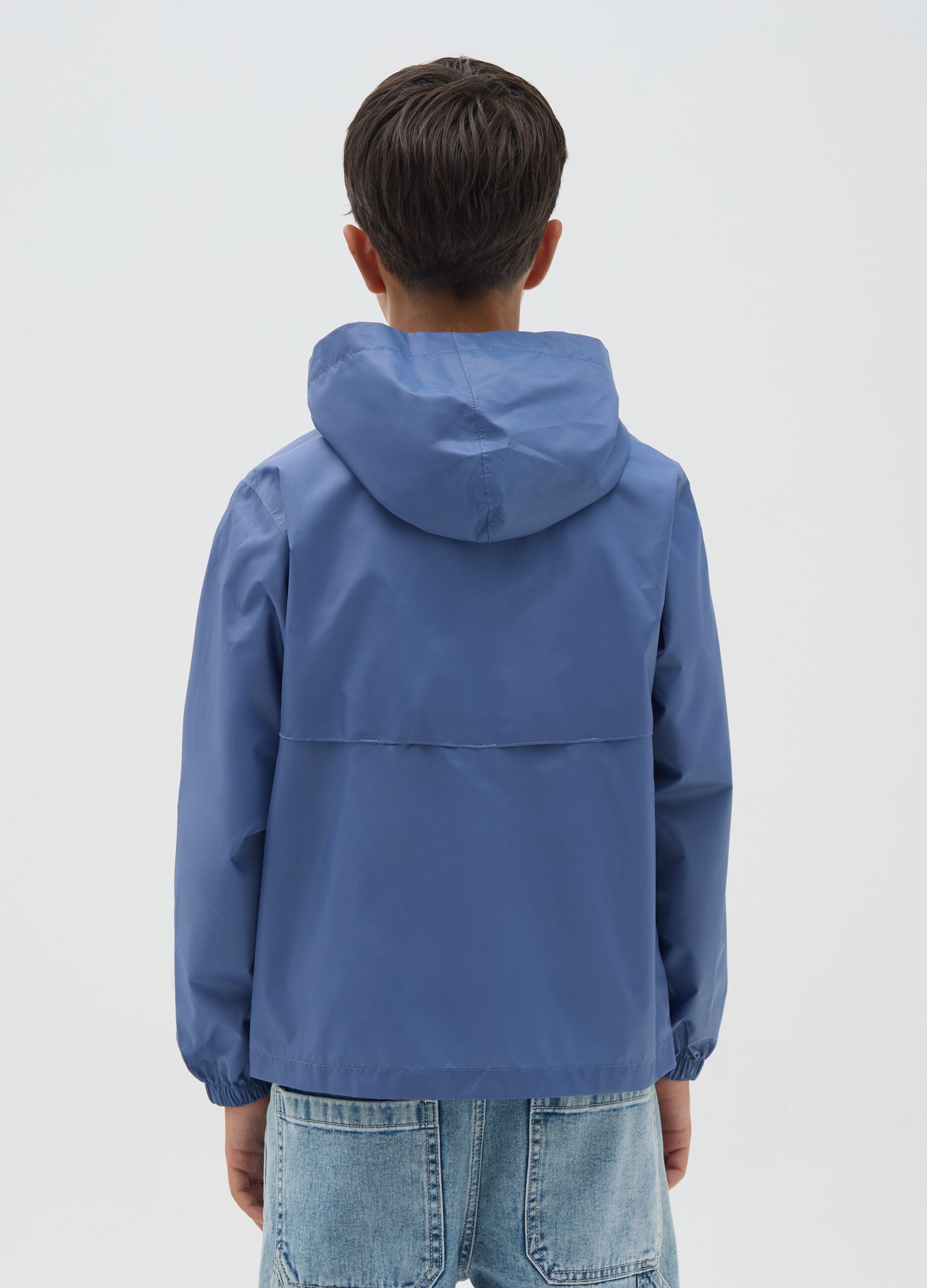 Blue Hooded Jacket for Boys