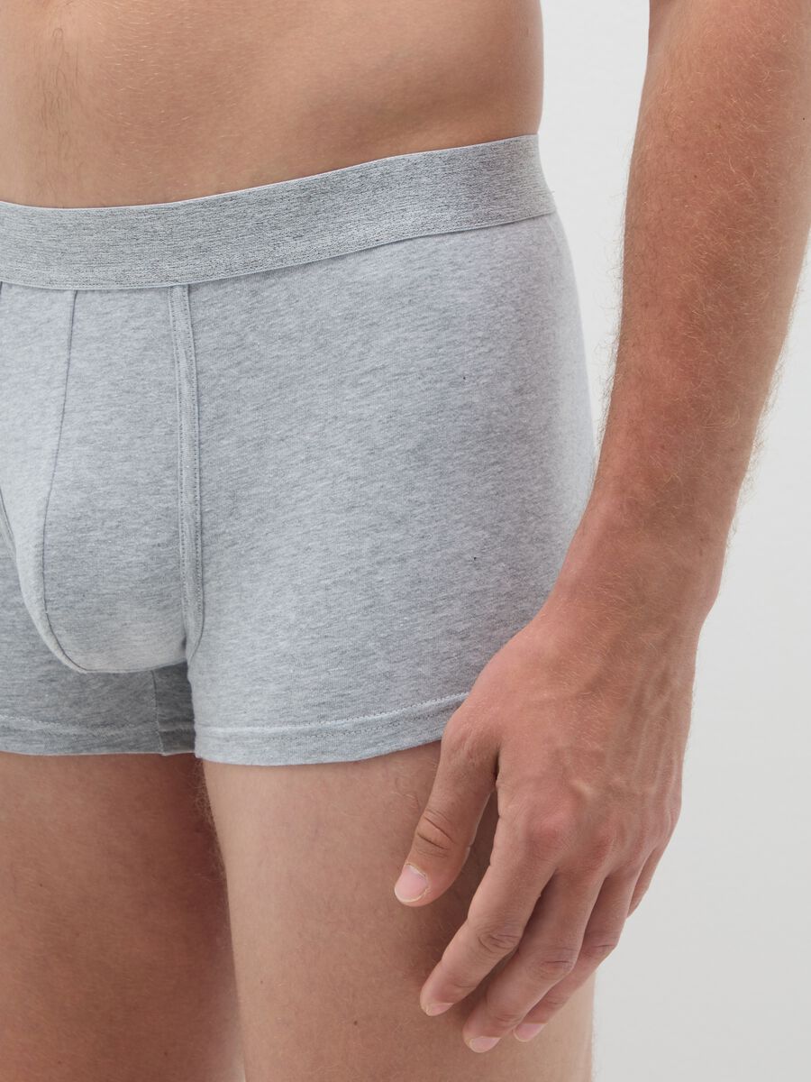 Tripack di boxer da uomo in misto cotone multicolor_2