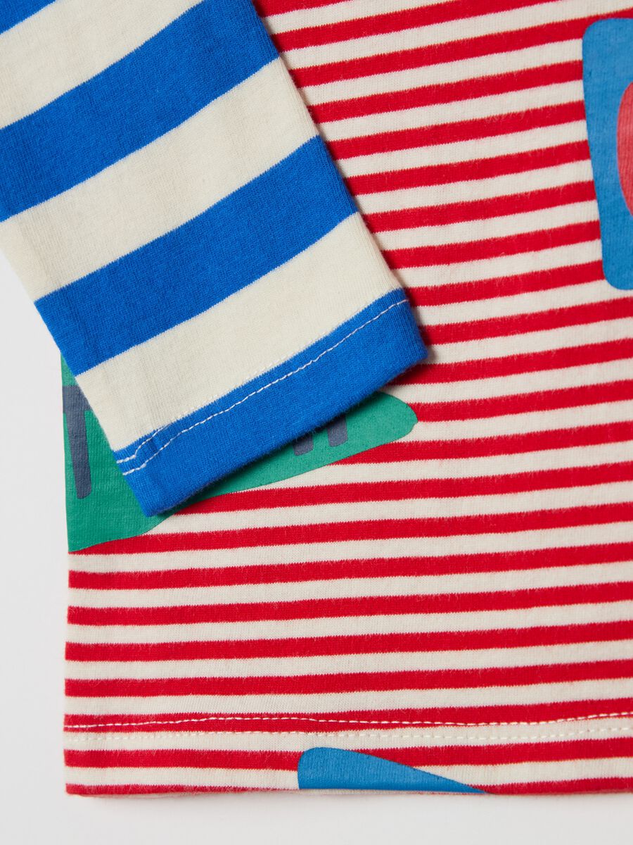 Long-sleeved striped T-shirt_3