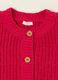 Red knitted cardigan for baby girl, regular fit_1