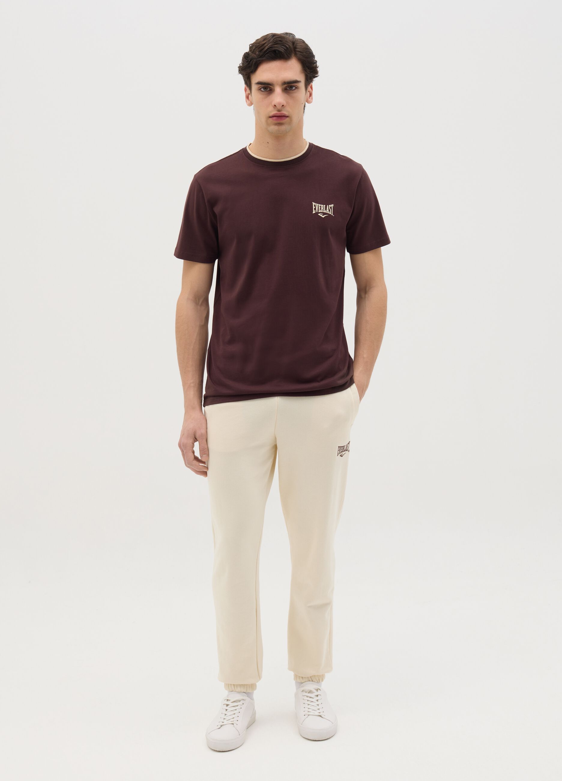 Cotton T-shirt with logo print