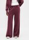 Purple trousers in cotton and polyester blend_1