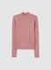 Pink Viscose Blend Pullover_4