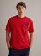 Red pure cotton relaxed-fit T-shirt with embroidery_2