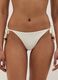 White stretch bikini bottoms with side ties and stones_2