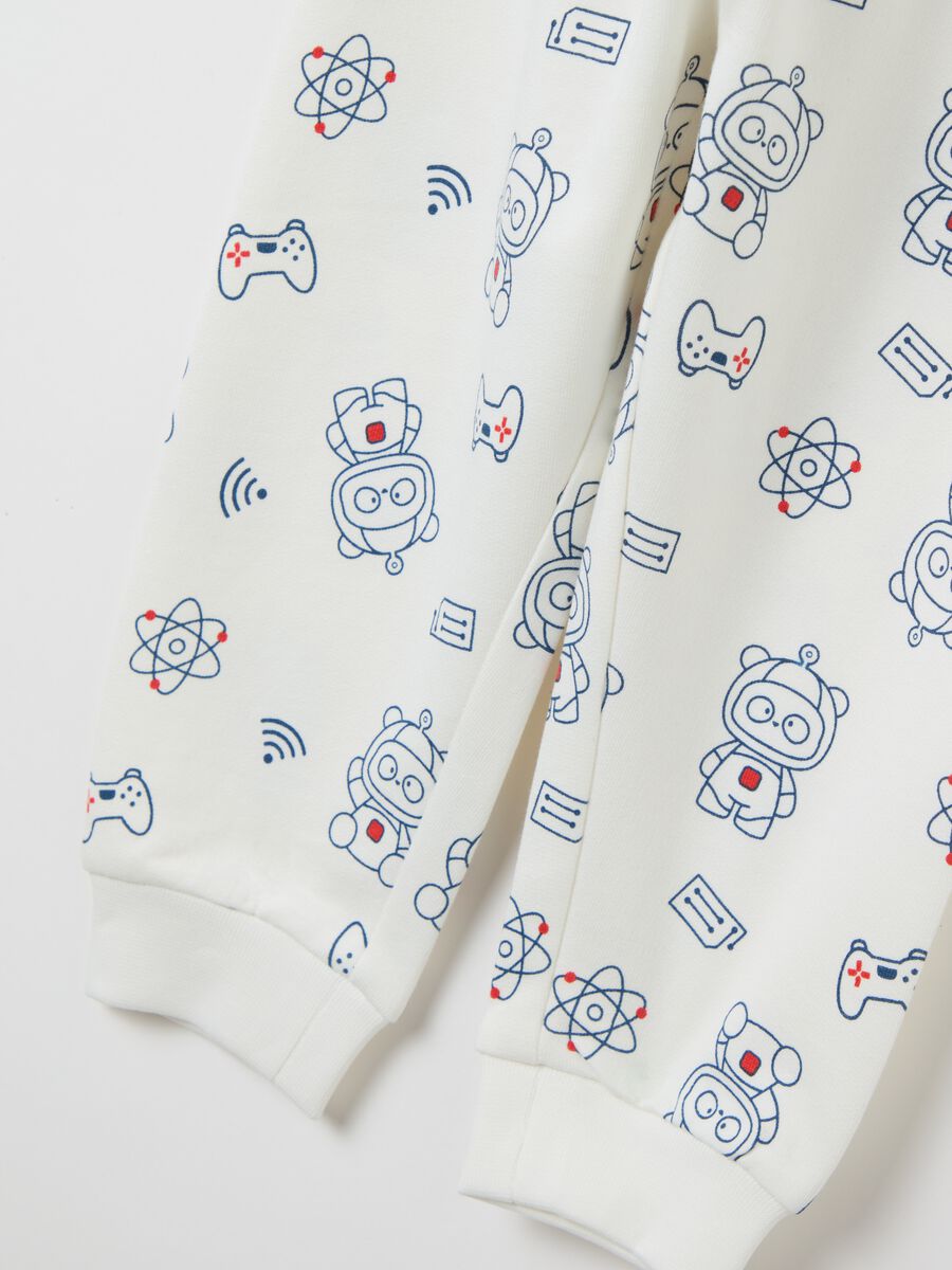Organic cotton pyjamas with cyber panda print_3