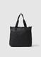 Shopper nera con tasche_1