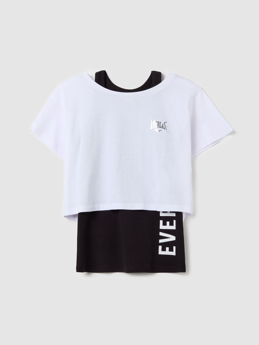Layered-effect crop T-shirt with print_4