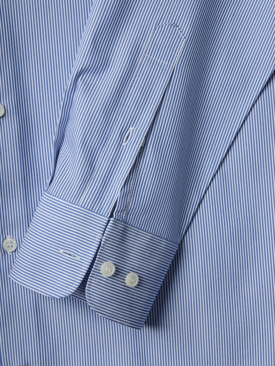 Multicolor striped lyocell blend shirt regular fit_5