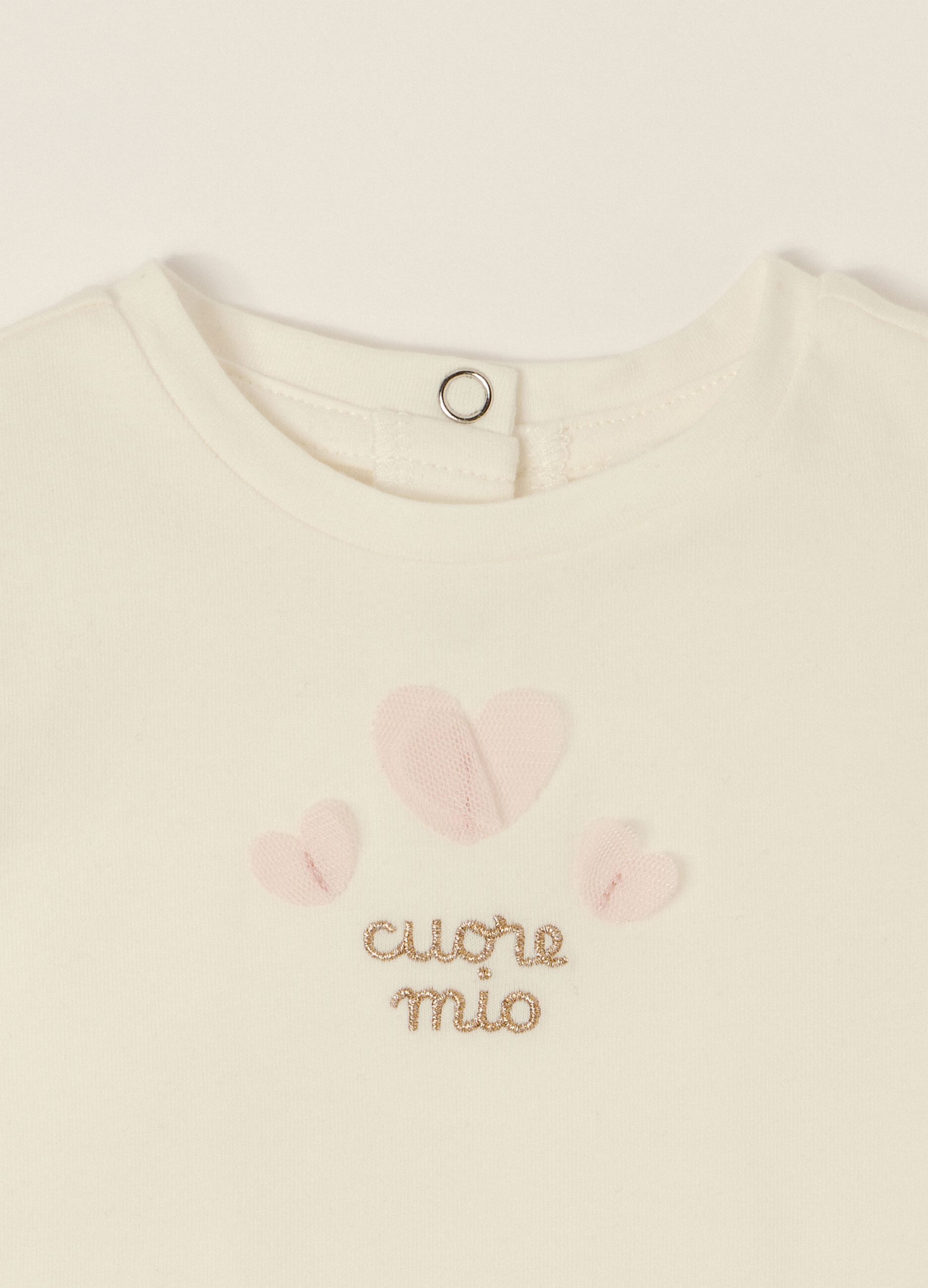 Multicolour baby girl T-shirt and skirt set