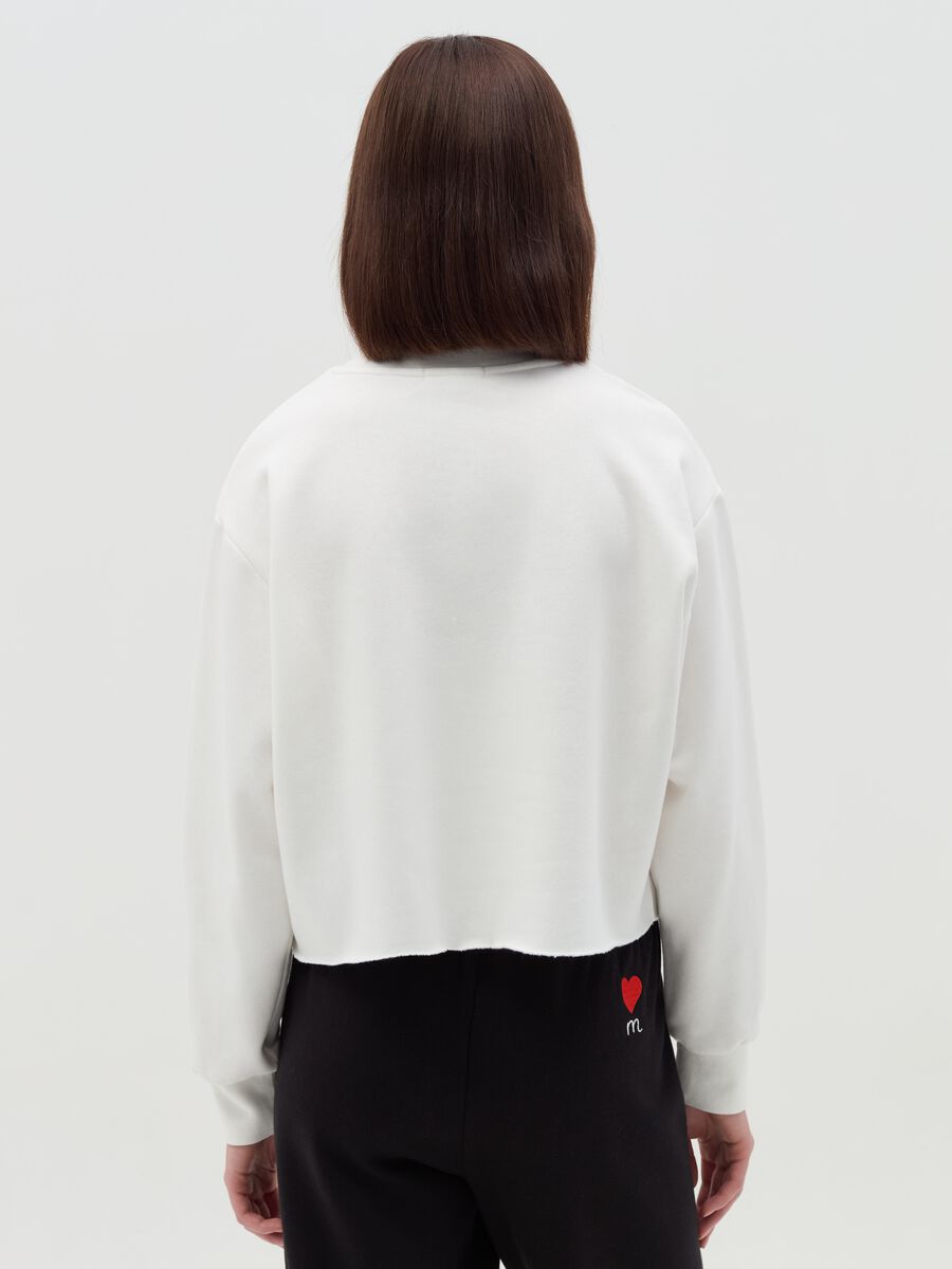 Cropped-fit sweatshirt with round neck_2