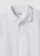Boys&rsquo; regular-fit organic cotton piqu&eacute; white polo shirt_2