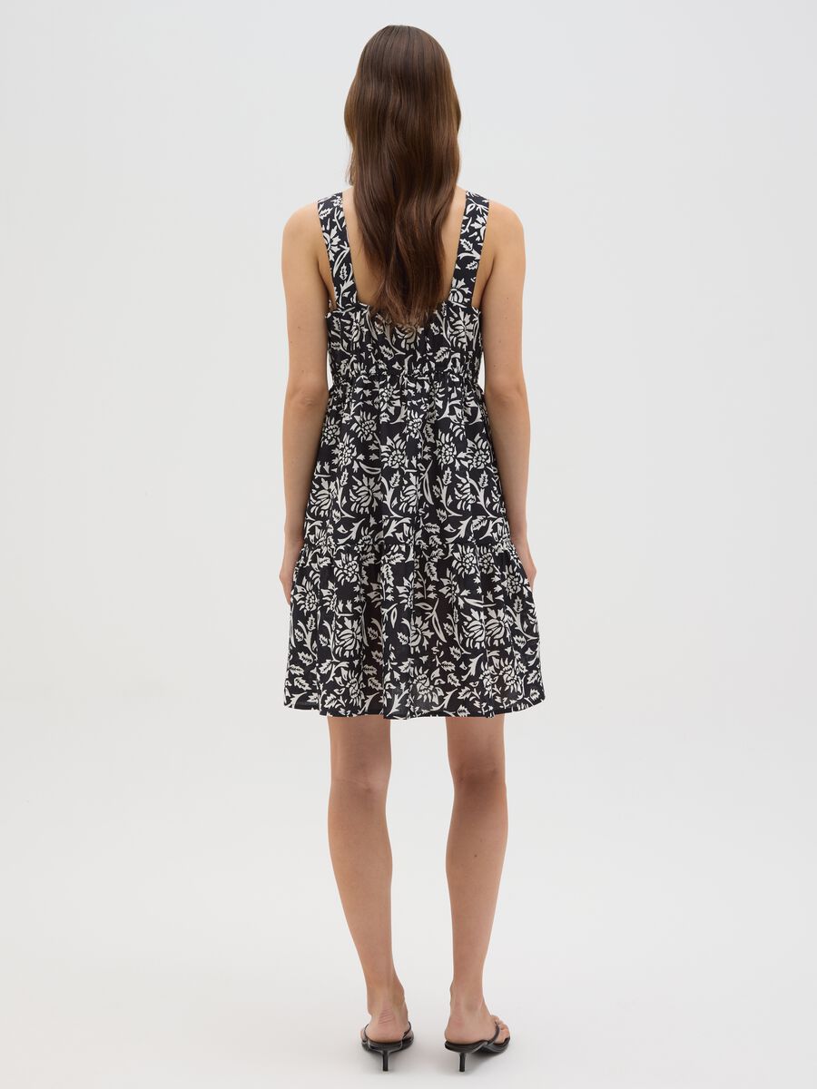 Women's multicolour pure cotton dress regular fit_3