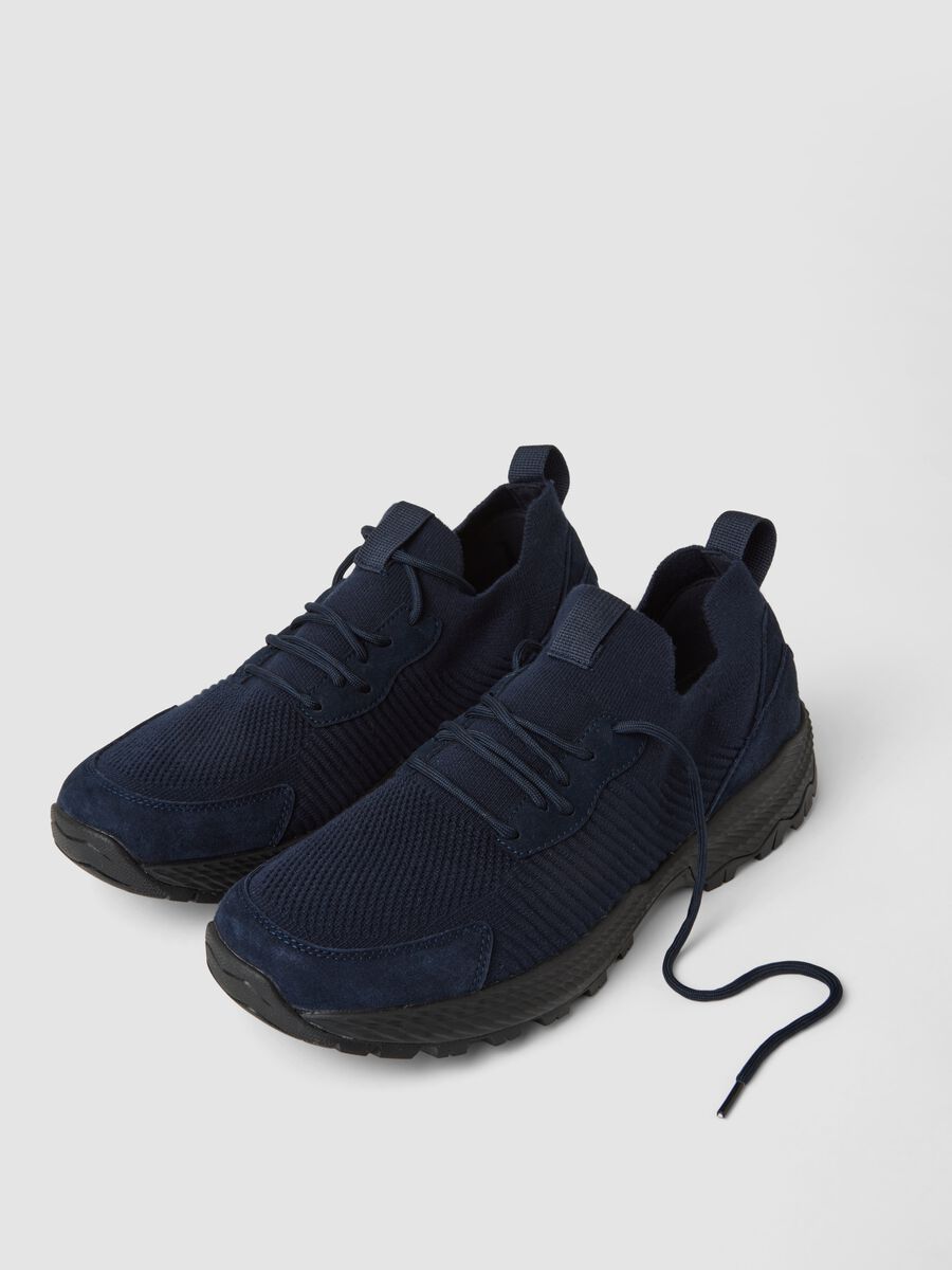 Sneakers blu con suola carrarmato_3