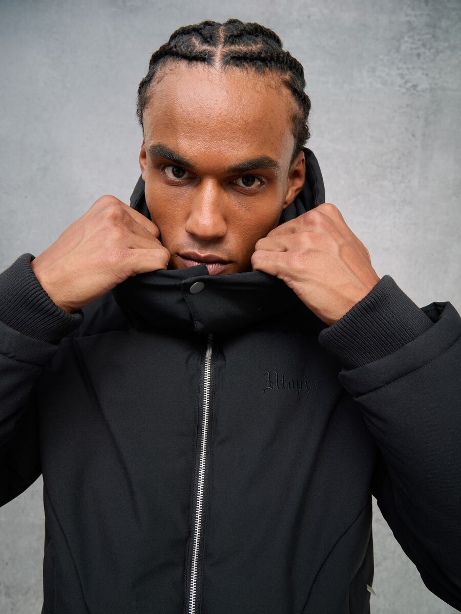 Technical Puffer Jacket Black_4