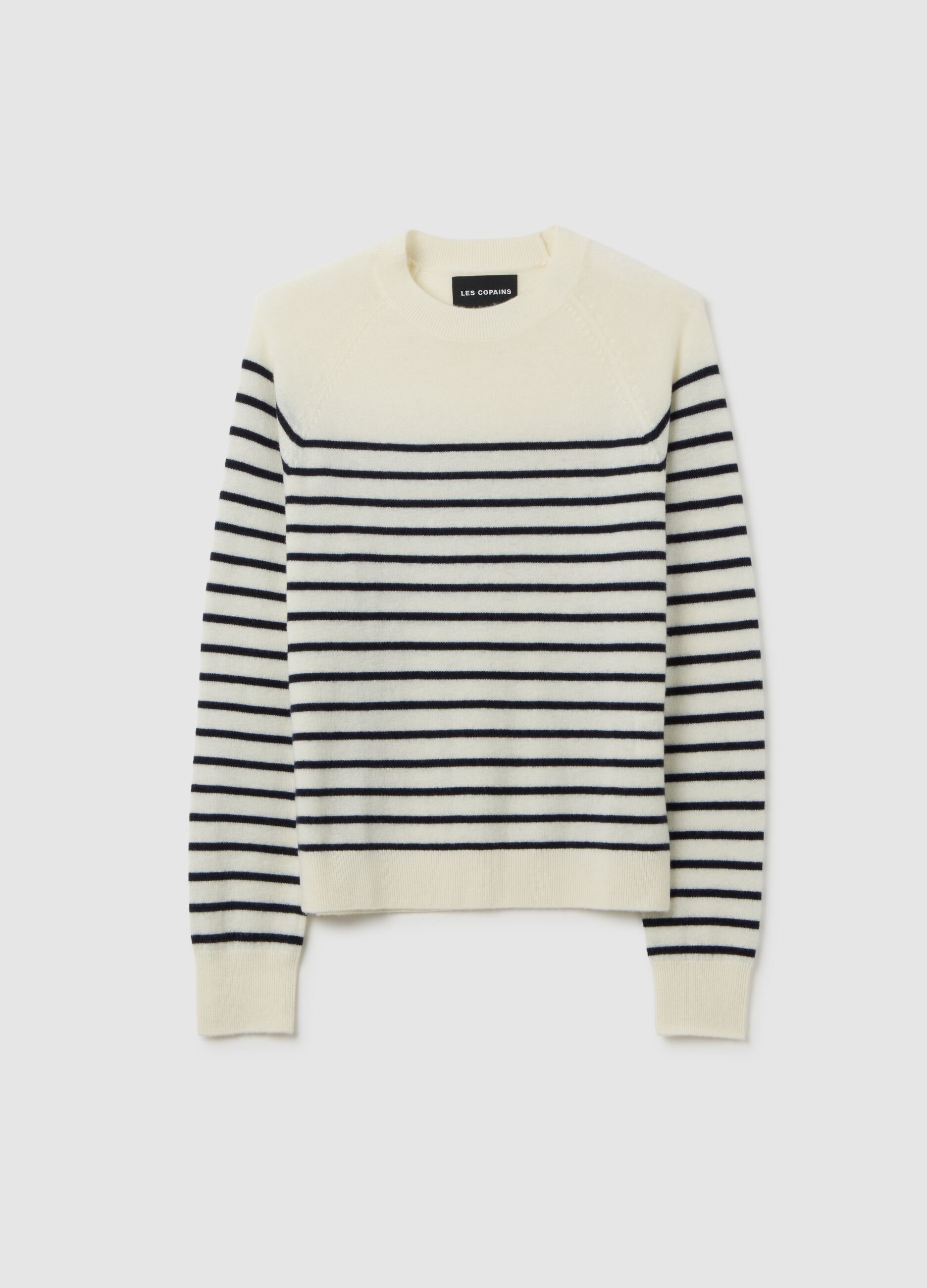 Pure Wool Striped Sweater Regular Fit