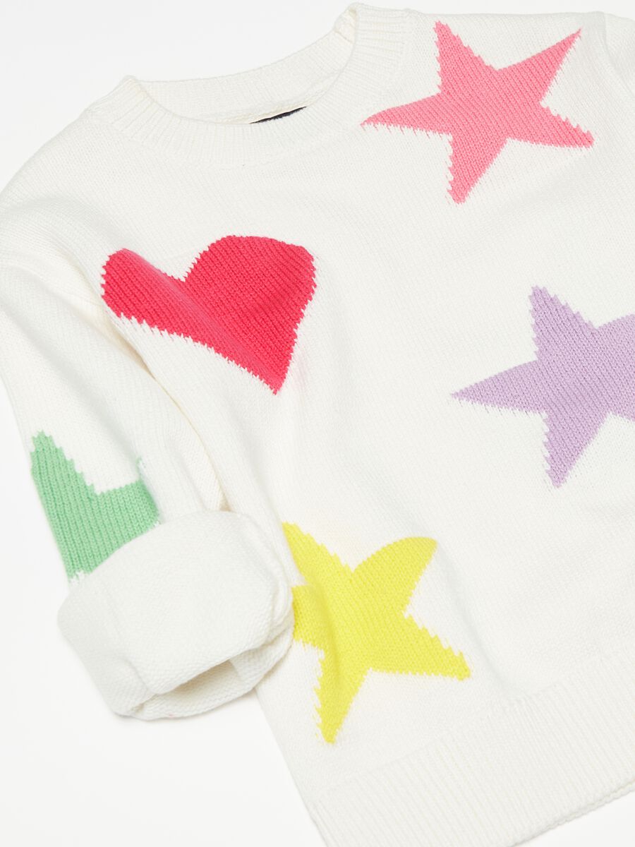 Pullover with jacquard stars design_2
