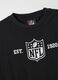 Black Pure Cotton NFL Logo T-shirt_5