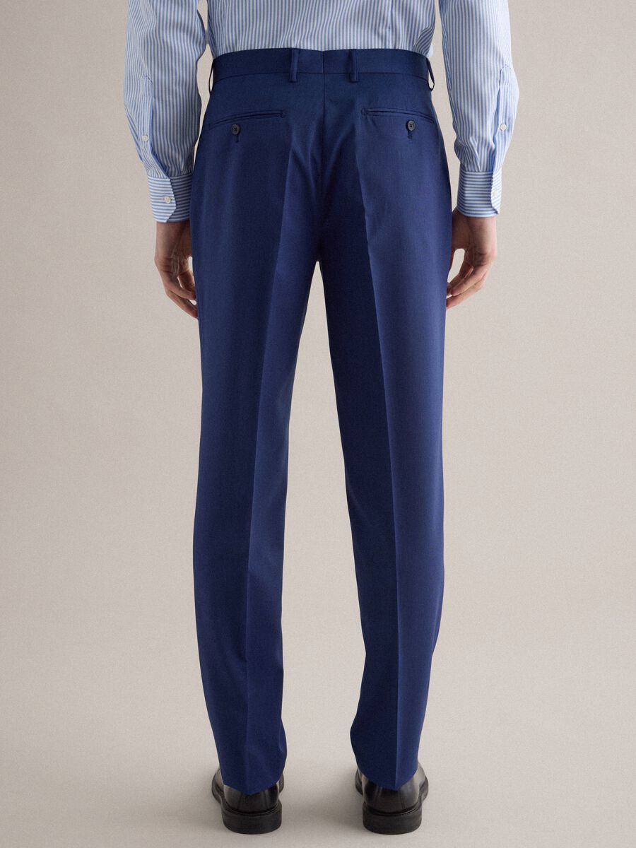 Blue regular fit trousers_2