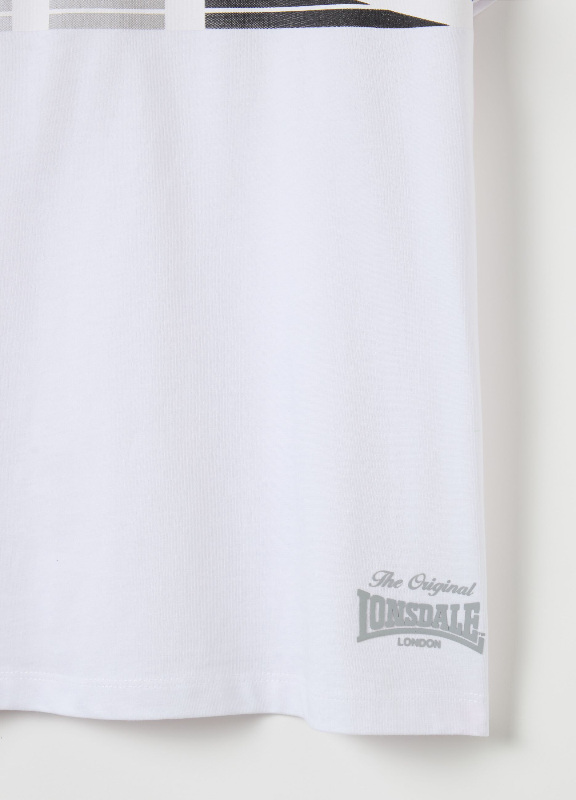 Cotton T-shirt with logo print