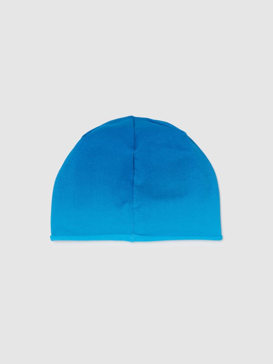 Blue stretch cotton hat for children_1