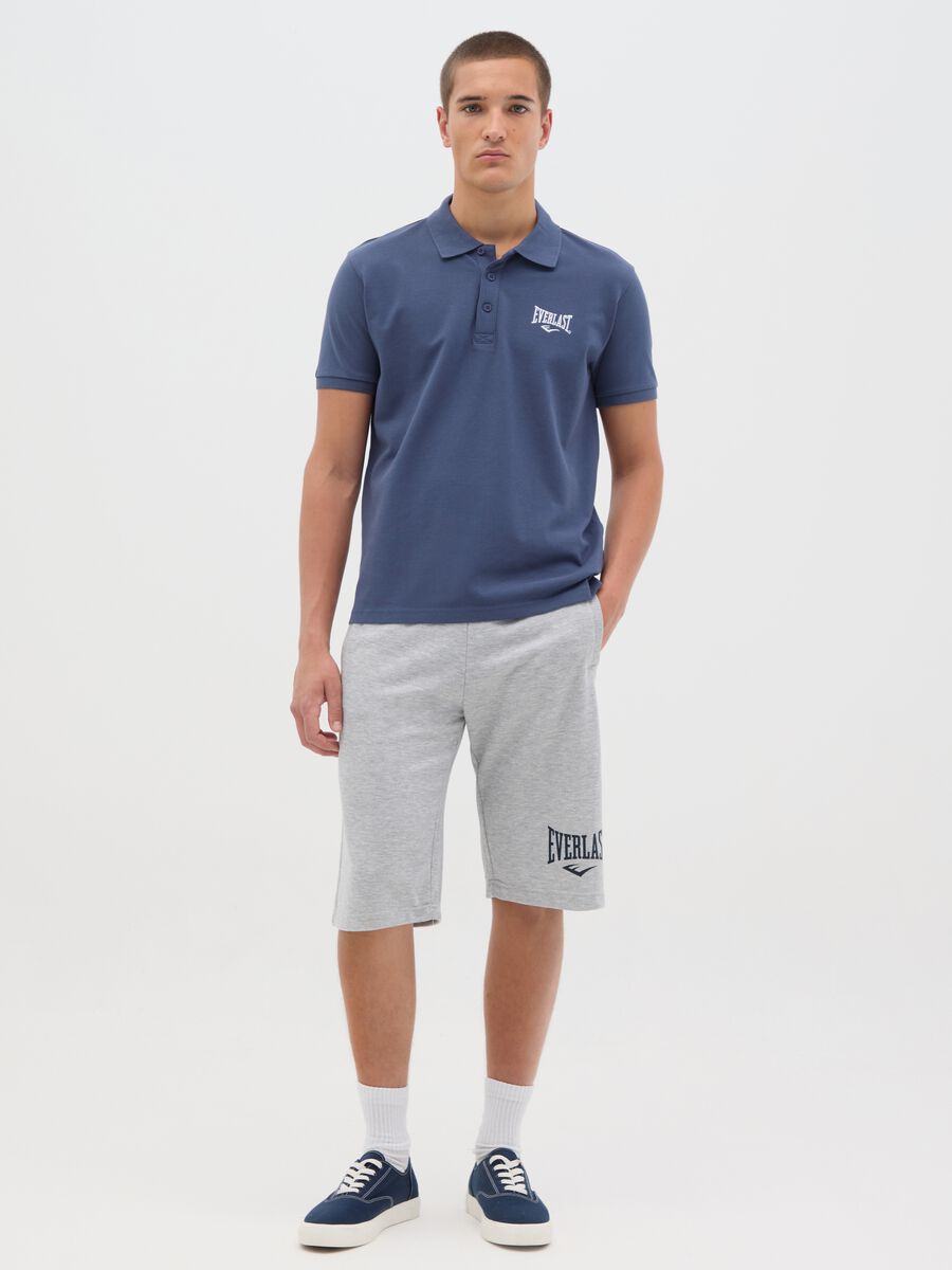 Everlast Blue Cotton Polo Shirt_1