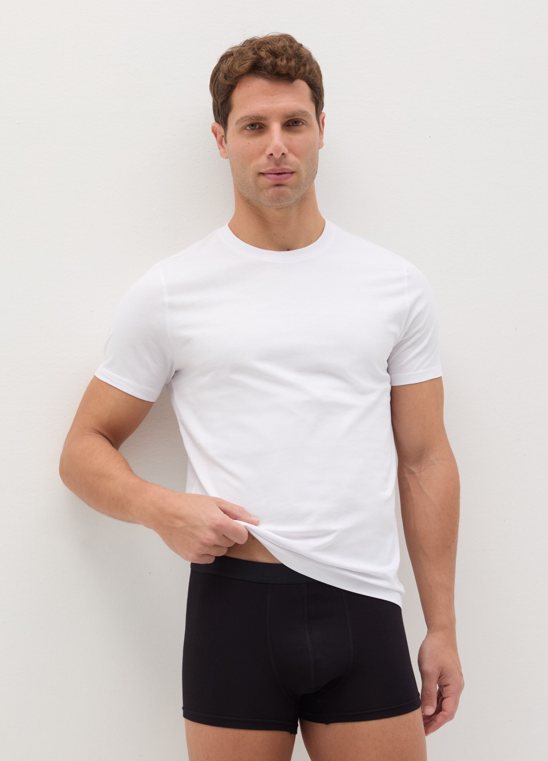 Five-pack boxers in organic cotton
