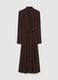 Brown long dress with belt_4