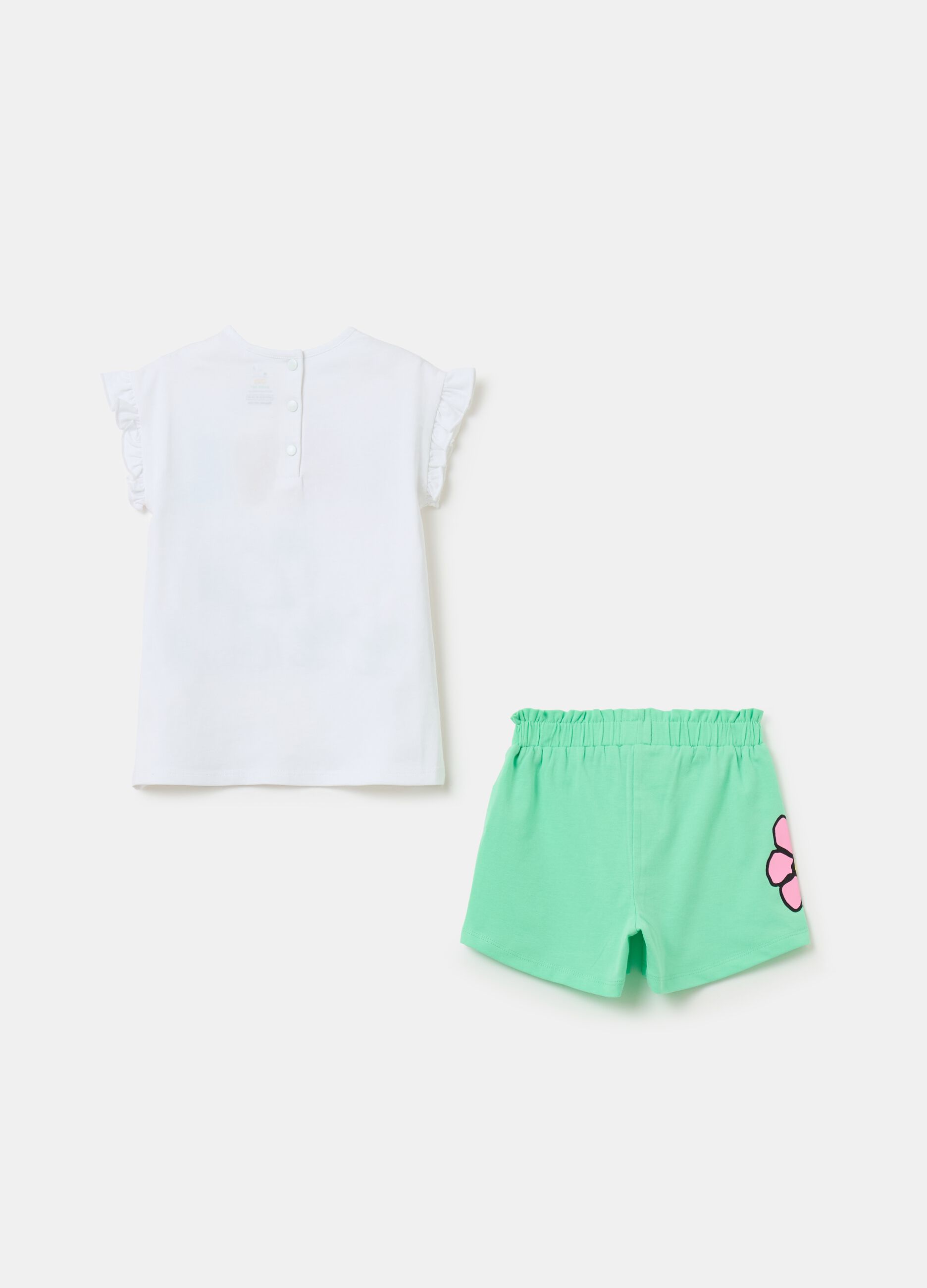 Jogging set con rouche e stampa Snoopy