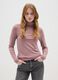 Pink turtleneck sweater regular fit_0