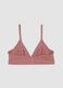 Pink triangle bra in organic cotton and stretch viscose_2