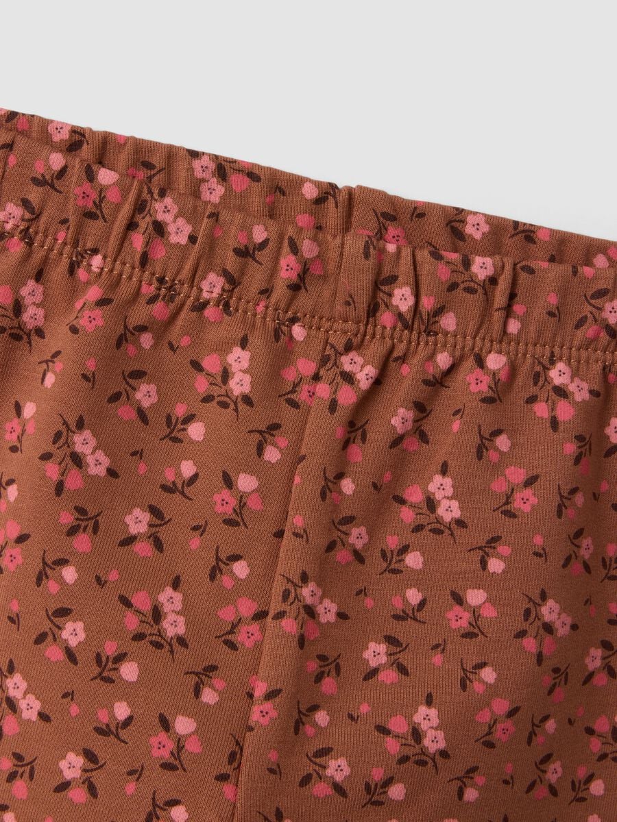 Completo marrone in cotone elasticizzato con girocollo_3