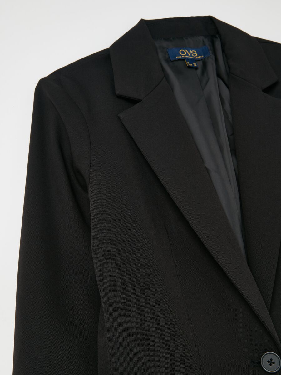 Blazer monopetto con bottone_5